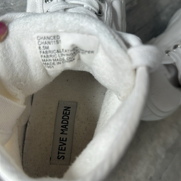 Steve Madden Side Zip High Top Sneakers Size 8.5 - Picture 6 of 8